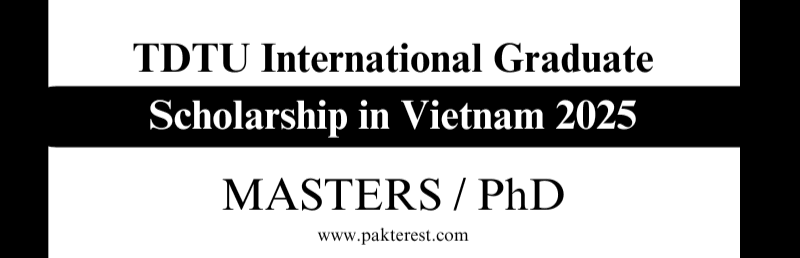 TDTU International Graduate Scholarship in Vietnam 2