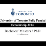 University of Toronto Fully Funded Scholarship 2024